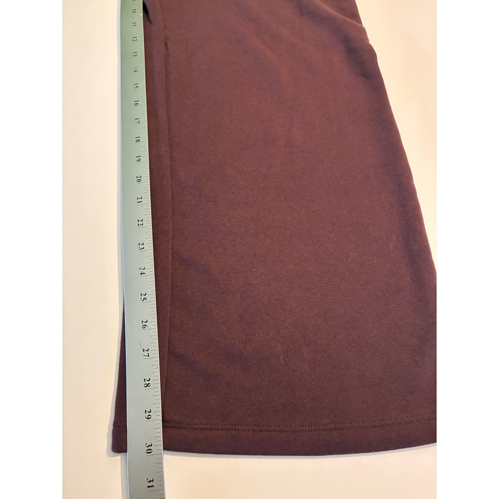 Grayson Threads Womens Size Small Wide Leg Sweatpants Burgundy Fleece Lined NWT - Picture 5 of 8